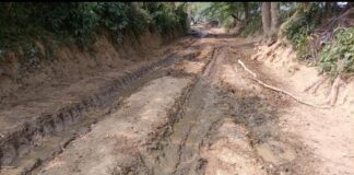 कीचड़ भरी सड़को से ग्रामीण परेशान,प्रधान से लेकर विधायक तक सुनने को नही है तैयार