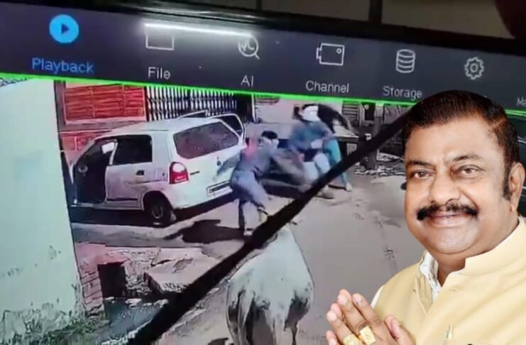 क्षत्रिय संगठन के अध्यक्ष के घरपर हुआ बम से हमला, घटना सीसीटीवी कैमरों में कैद